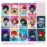 Anime Acrylic Keychain  Double Sided Chibi Art