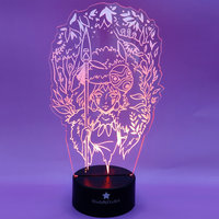 Wolf Princes anime LED night light or desk light