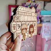 Ramen Bar Cute Anime Couple Keyholder Set #4