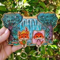 Painted Robin Hood Keyholder
