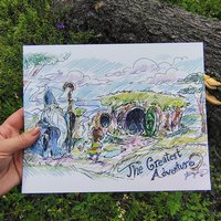 Greatest Adventure 8x10 Sketch Art Print