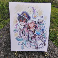 Love, Ghosts, and Other Mysteries 8x10 Anime Sketch Art Print