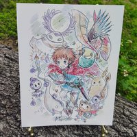 Magical Journey 8x10 Game Sketch Art Print