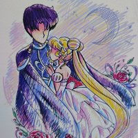 Moon Romance 8x10 Anime Sketch Art Print