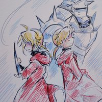 Brothers 8x10 Anime Sketch Art Print