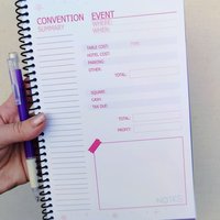 Artist Convention Sales Log Book