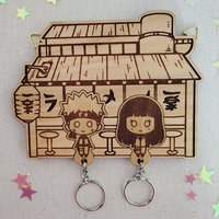 Ramen Bar Cute Anime Couple Keyholder Set #4