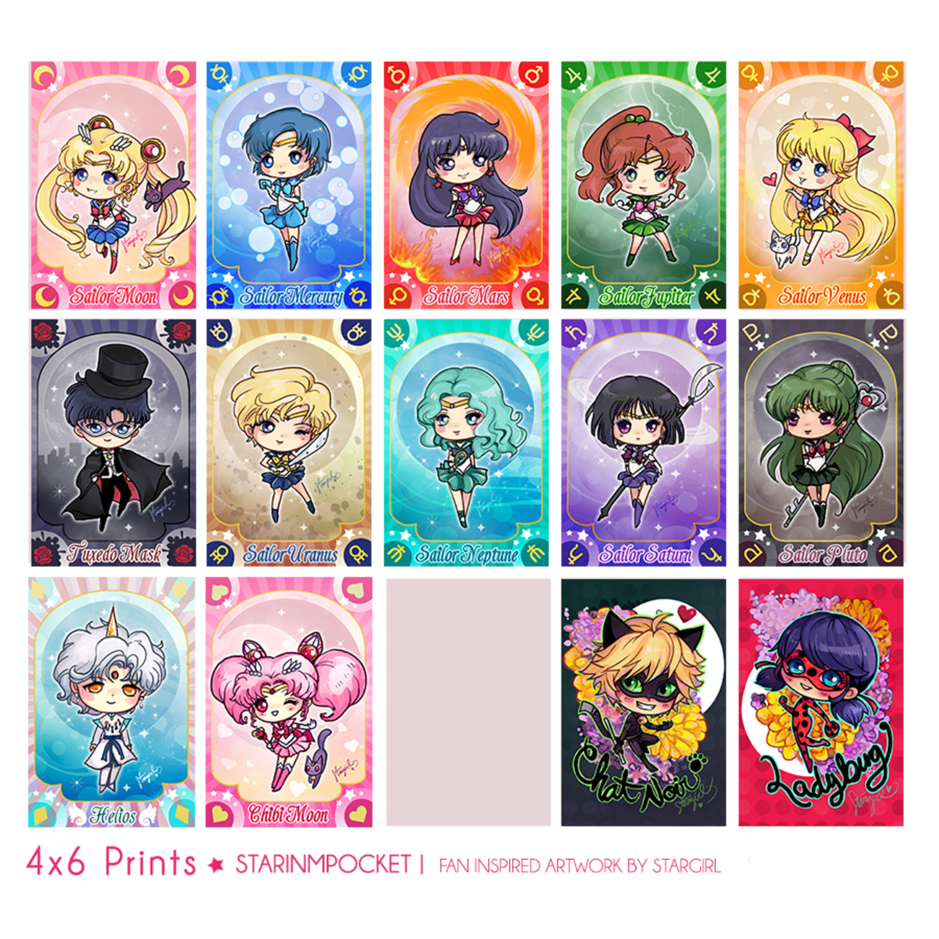 Anime Chibi Art 4x6 Prints