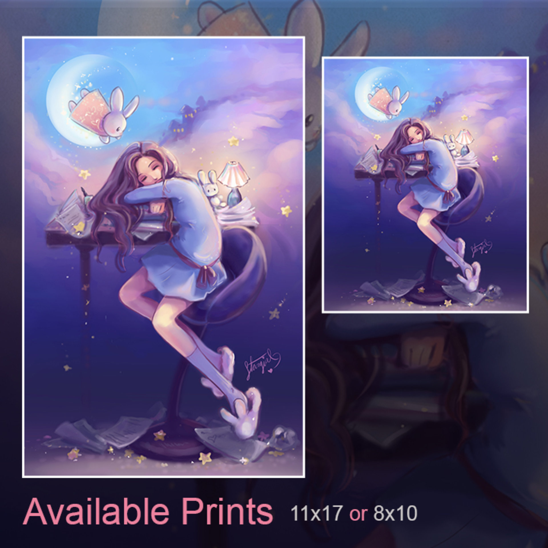 'Usagi no Dream' Original Art Print