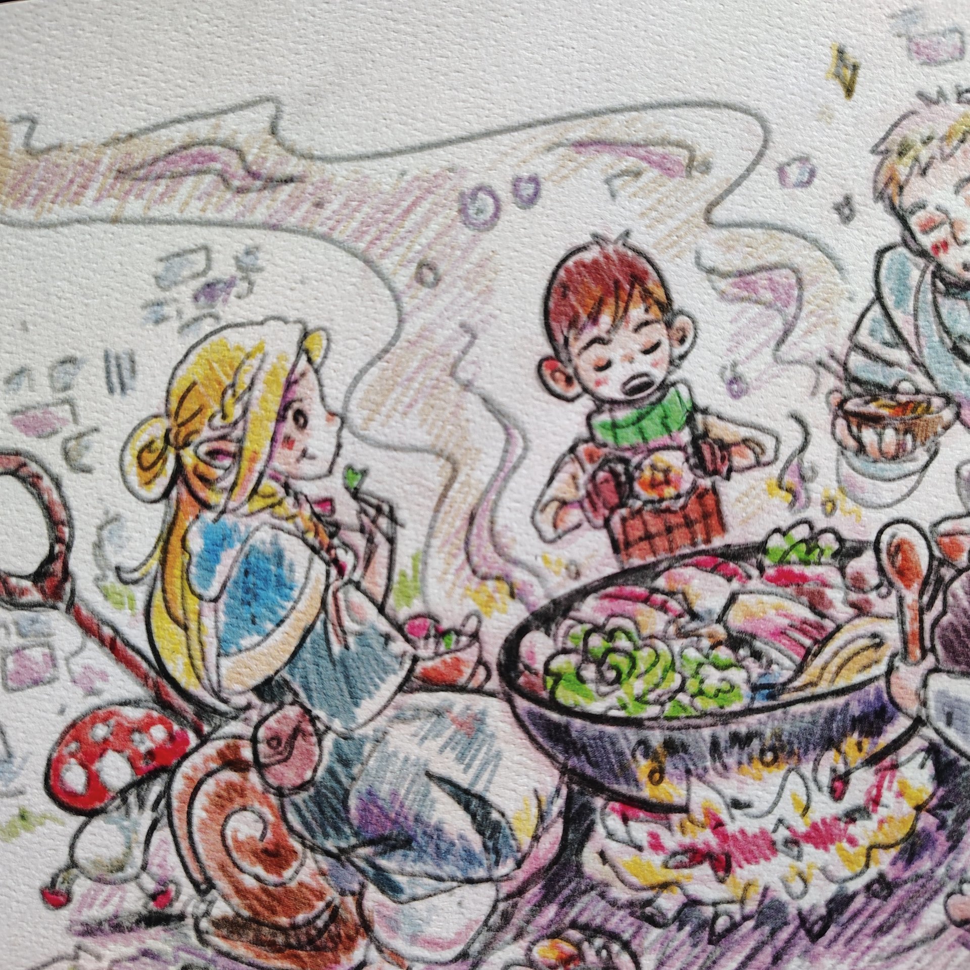 Dungeon Dining 8x10 Anime Sketch Art Print