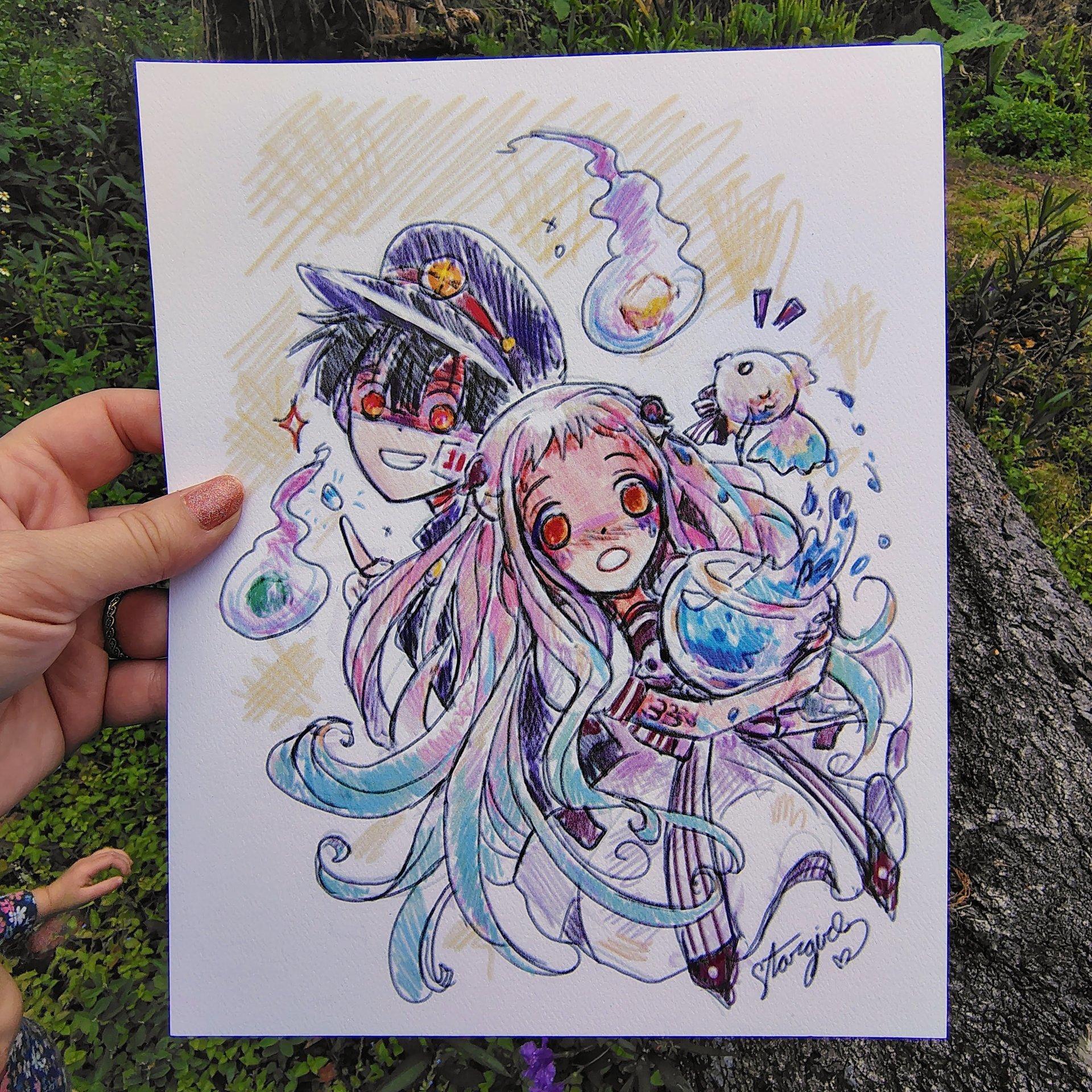 Love, Ghosts, and Other Mysteries 8x10 Anime Sketch Art Print