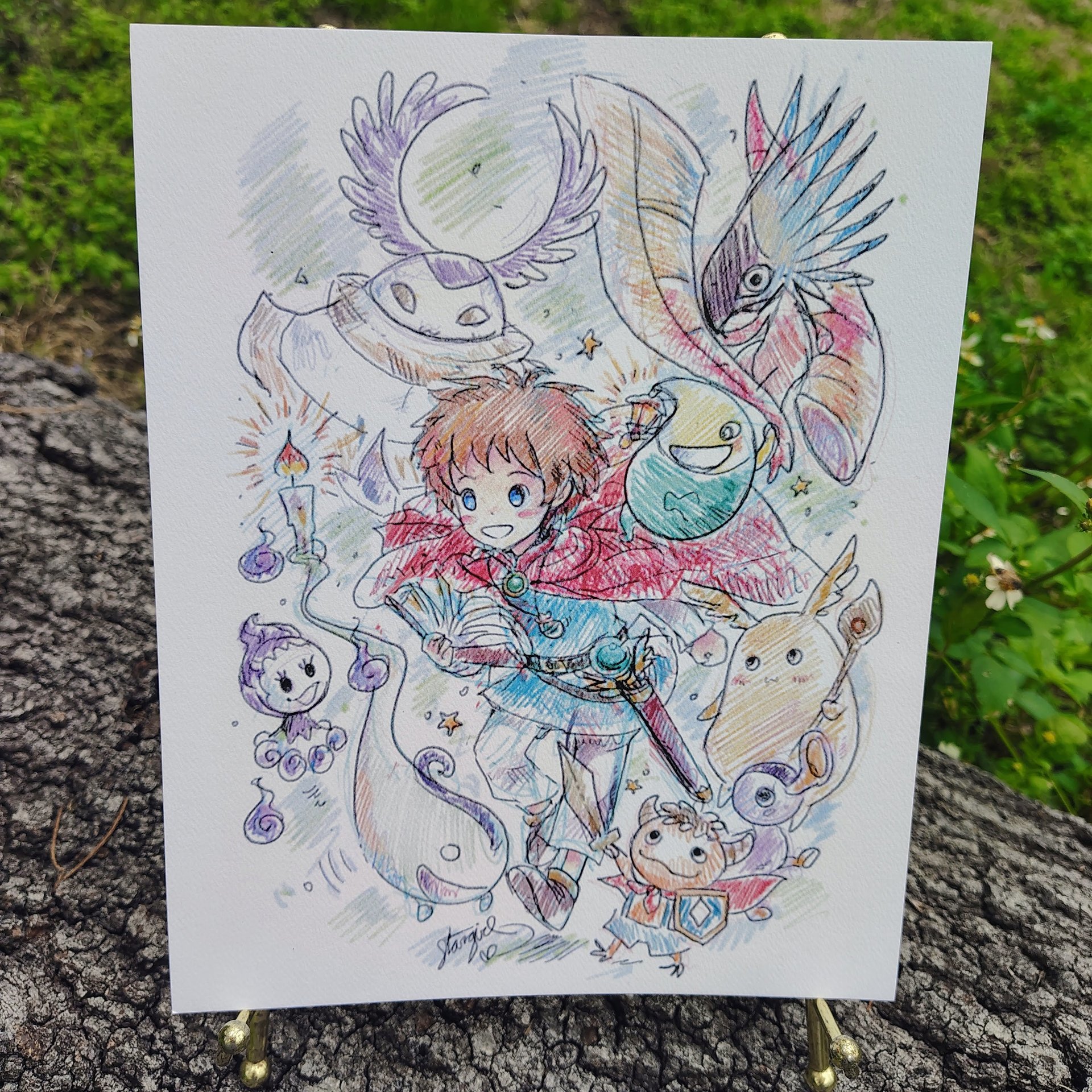 Magical Journey 8x10 Game Sketch Art Print