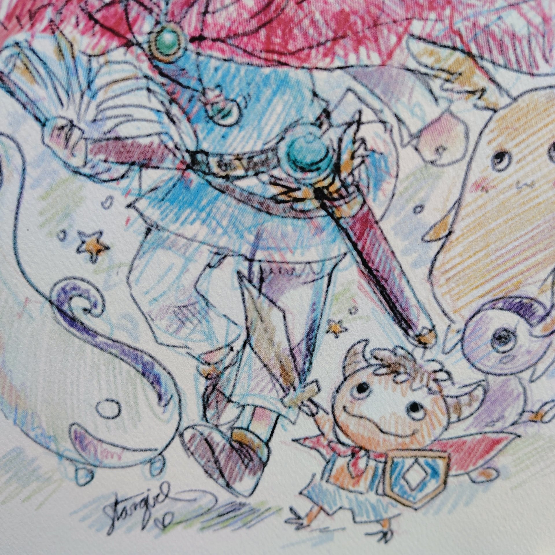 Magical Journey 8x10 Game Sketch Art Print