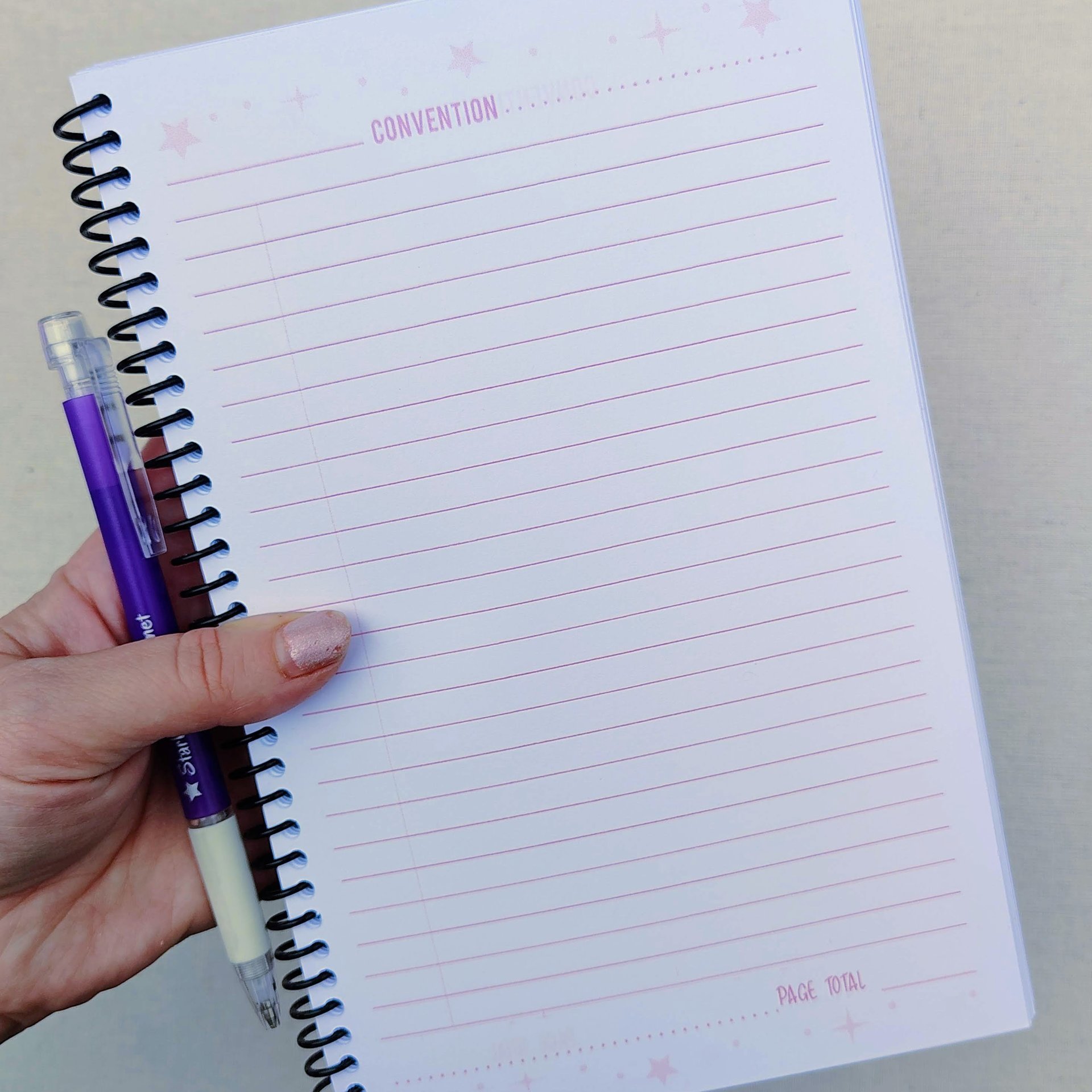 Artist Convention Sales Log Book