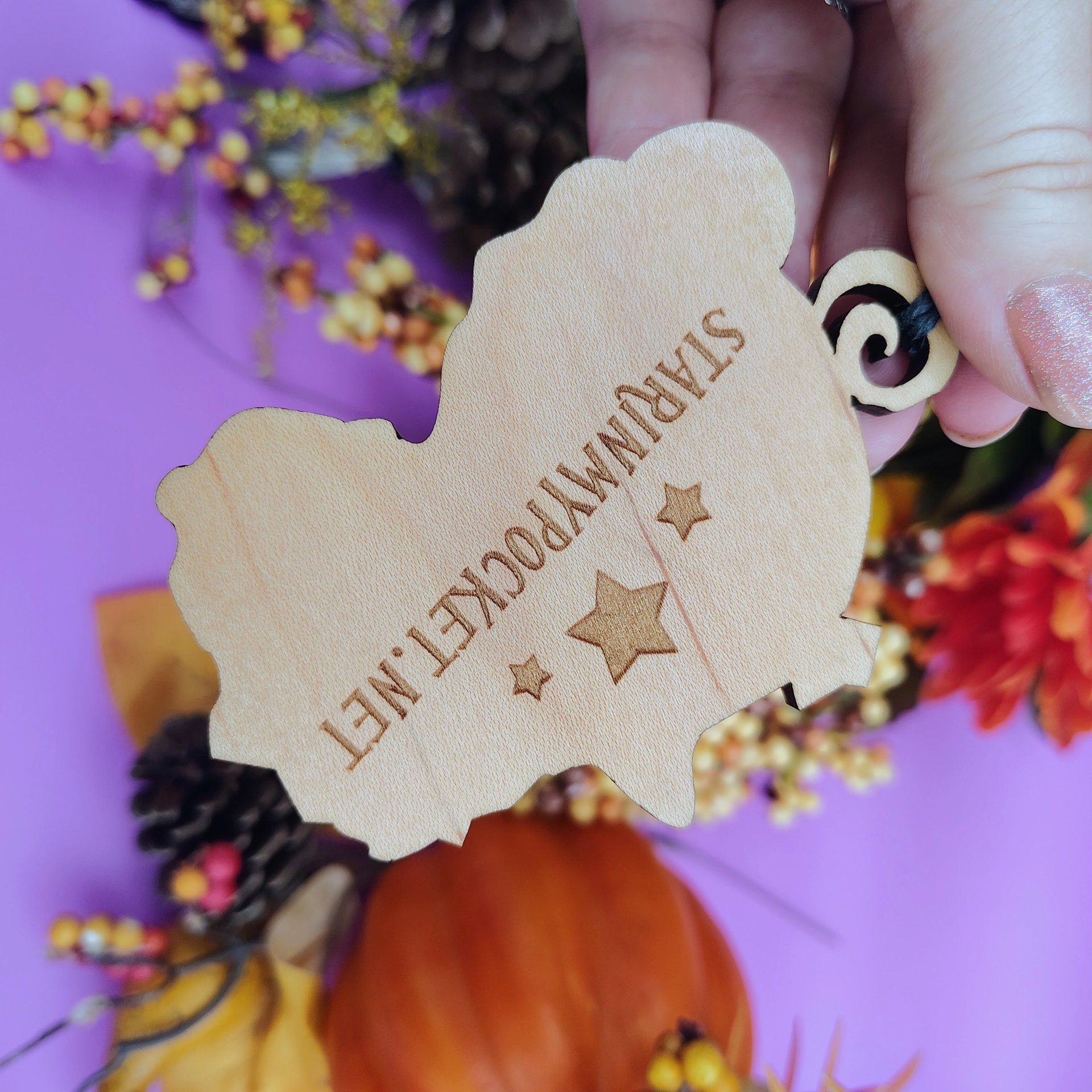 Little Witch Painted Halloween Ornament