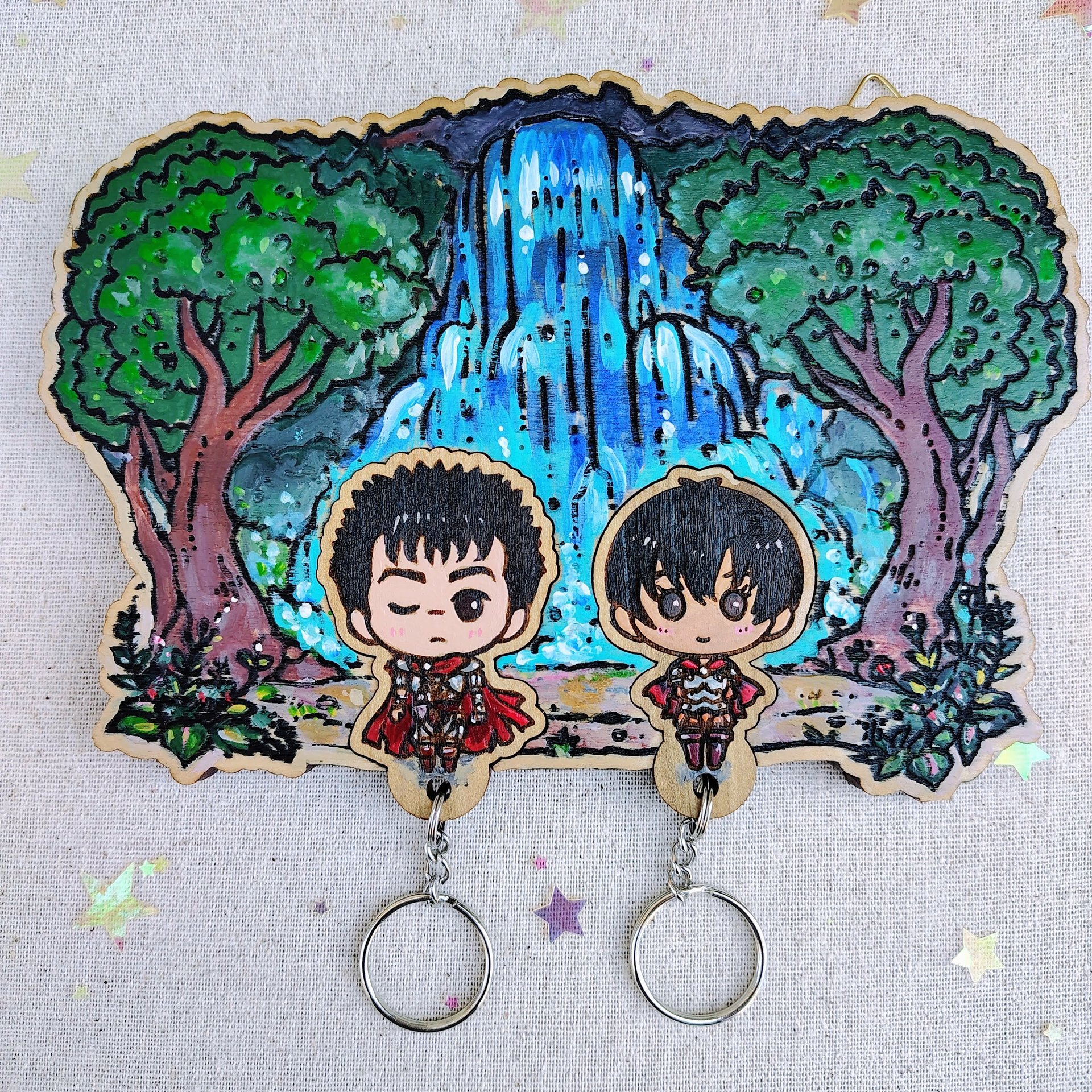 Painted Beserker Romance Keyholder