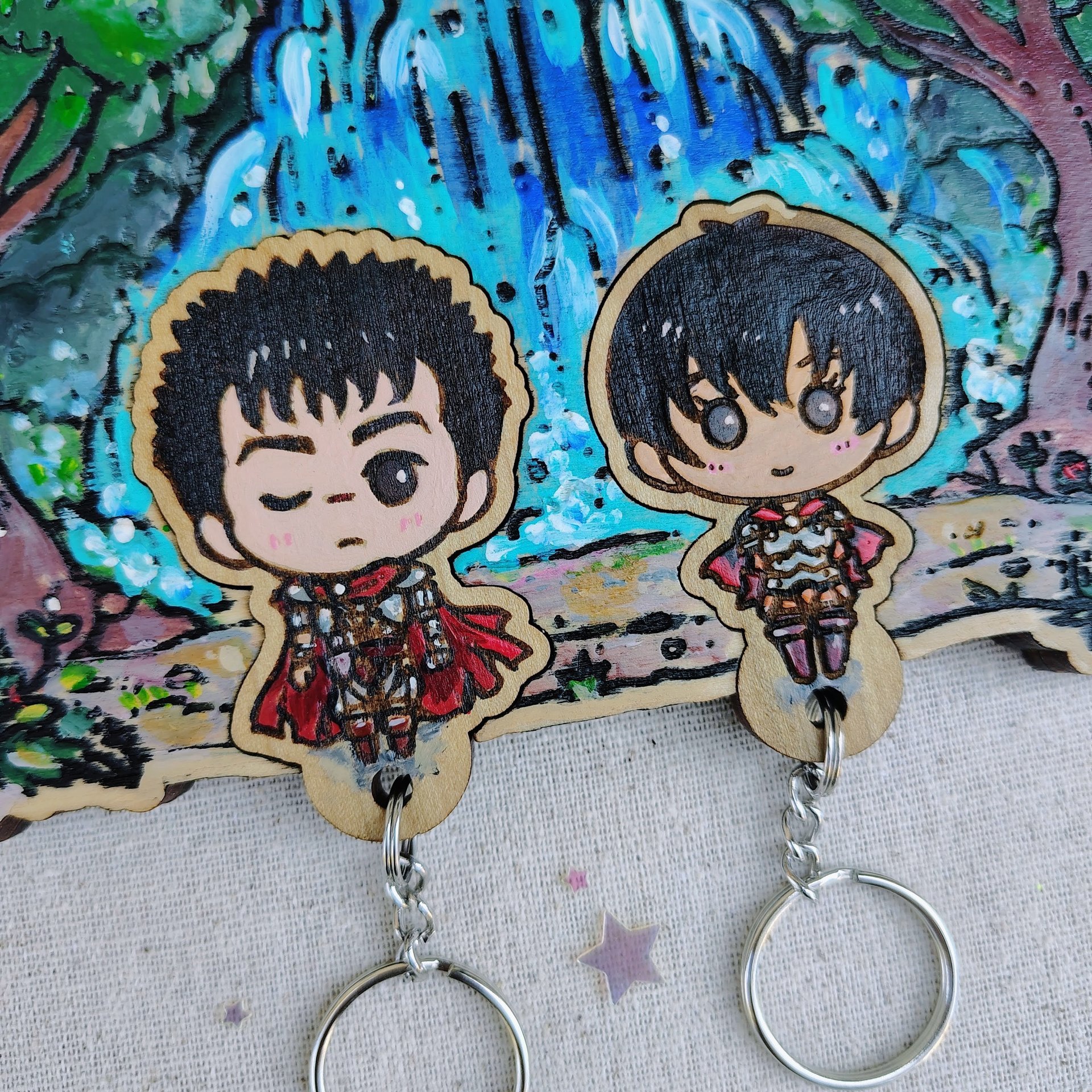 Painted Beserker Romance Keyholder