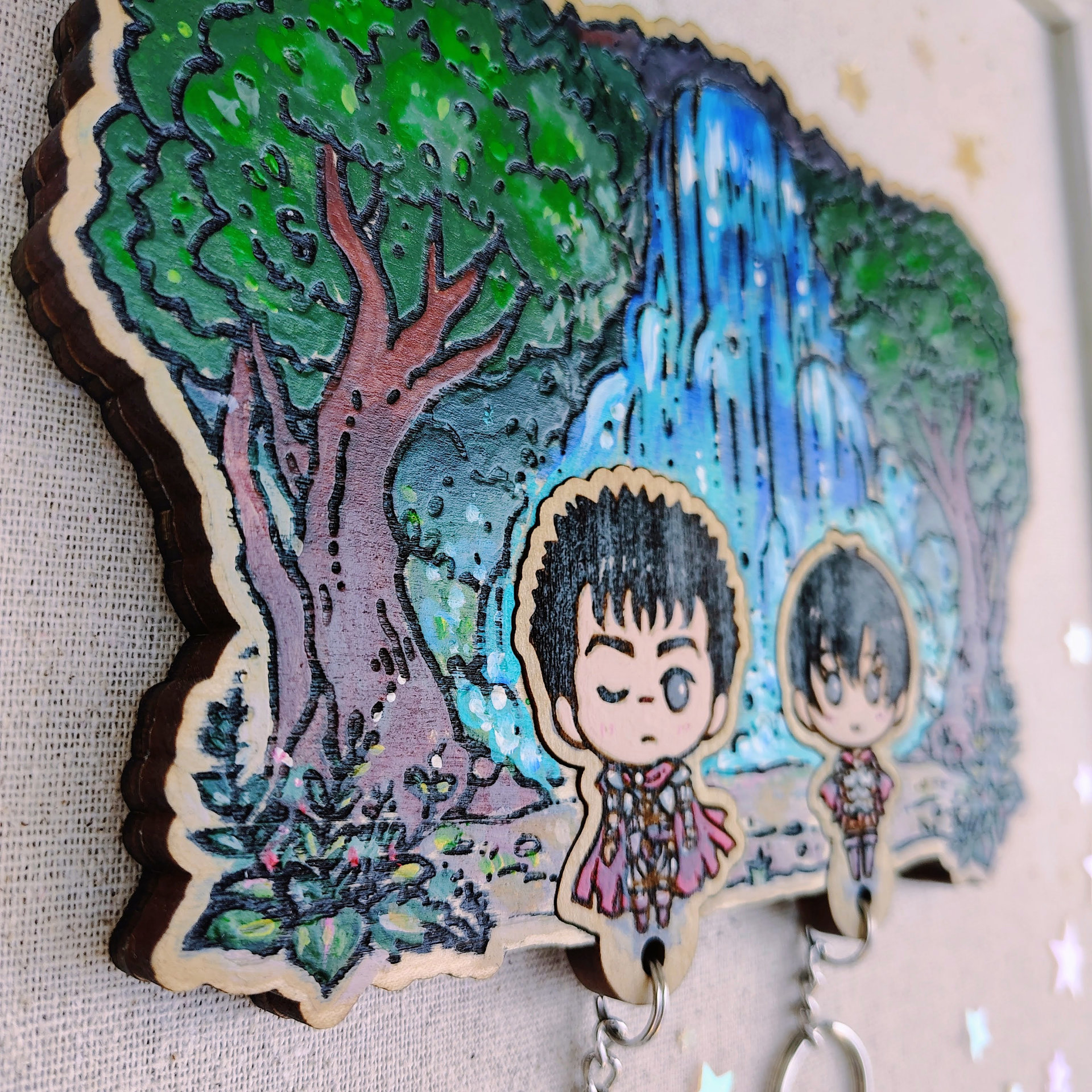 Painted Beserker Romance Keyholder