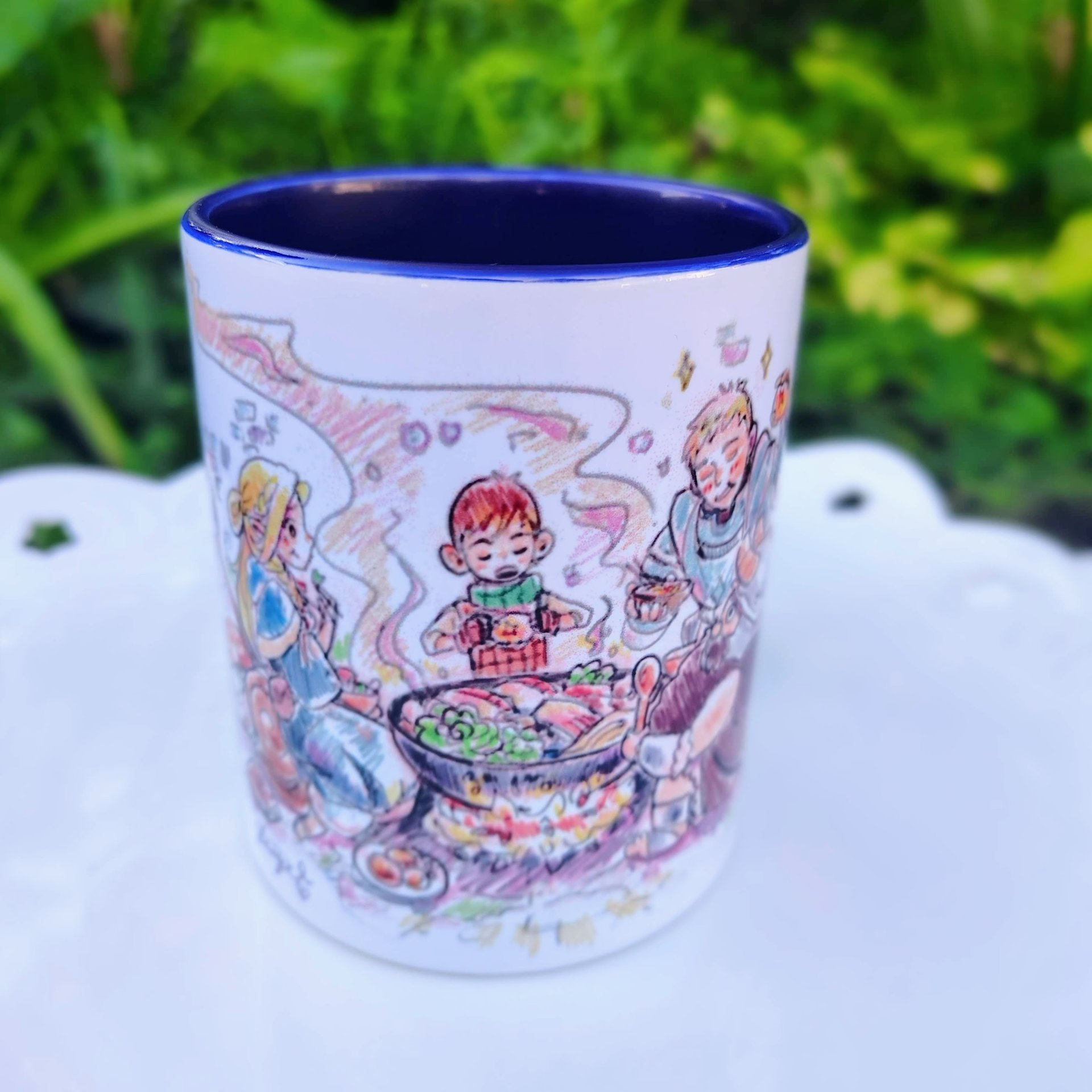 Dungeon Dining Sketch Art Mug