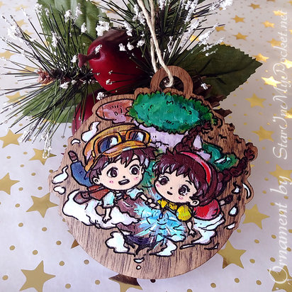 Sky Castle Christmas Ornament