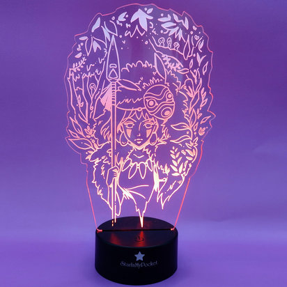Wolf Princes anime LED night light or desk light