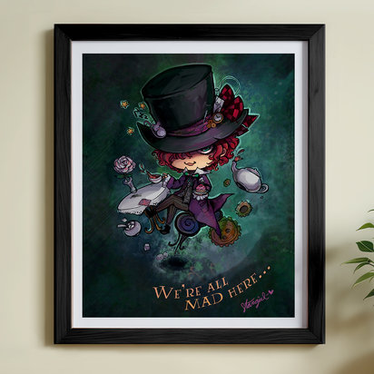 Mad Hatter Chibi Art Print