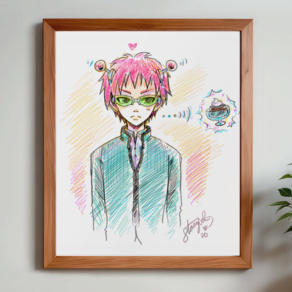 Psychic 8x10 Sketch Art Print
