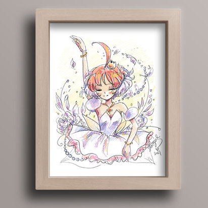 Swan Sketch Art Print