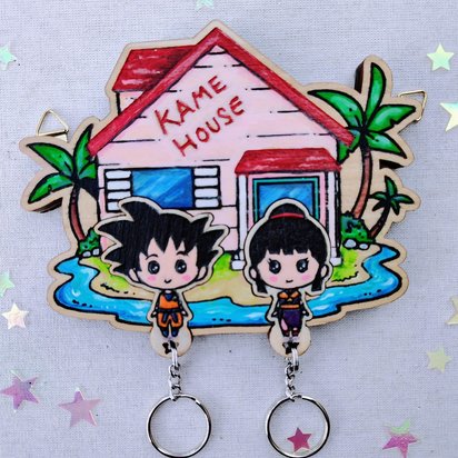 Painted Kame House Keyholder
